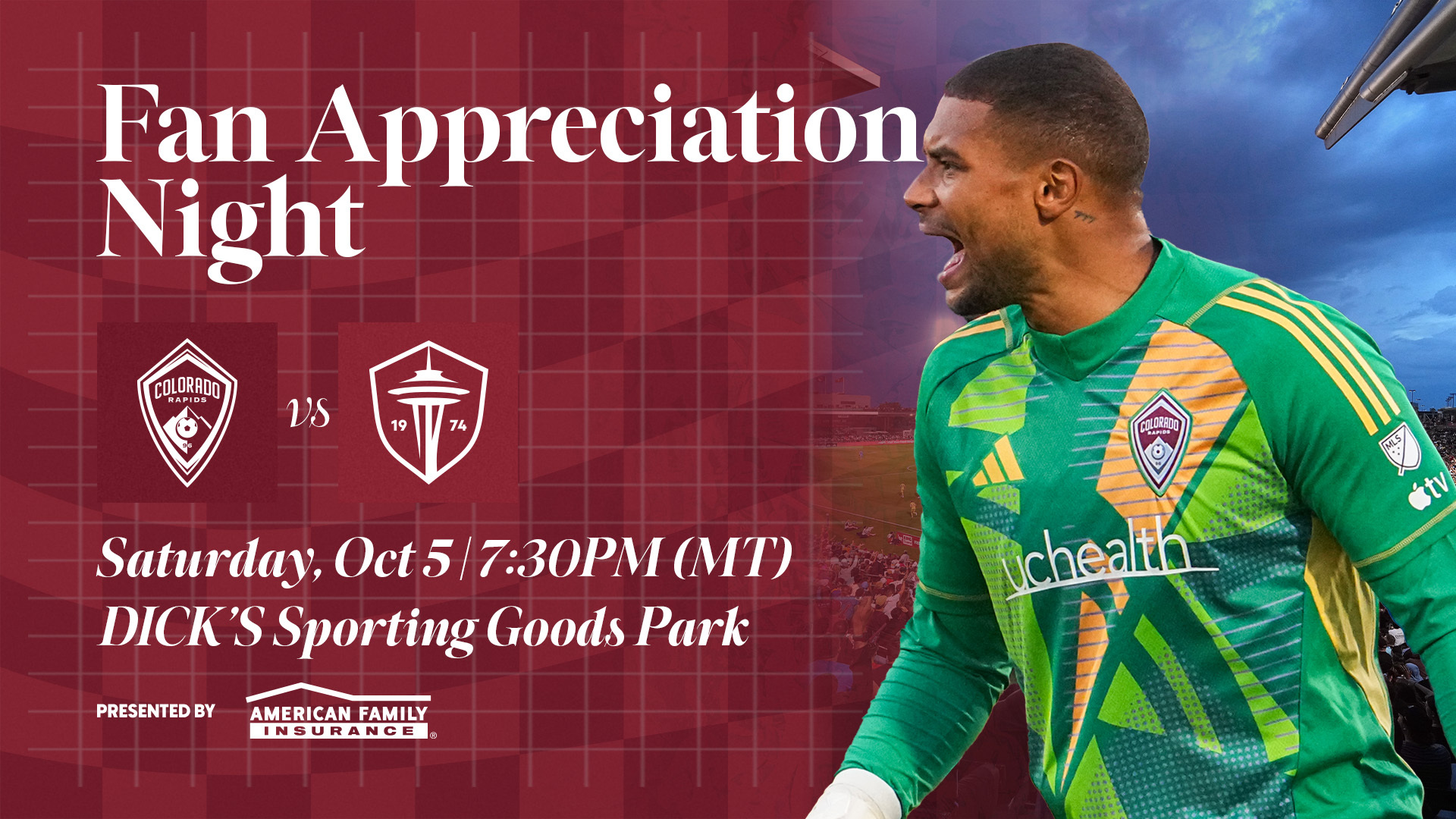 Colorado Rapids vs. Seattle Sounders FC THIS Saturday 